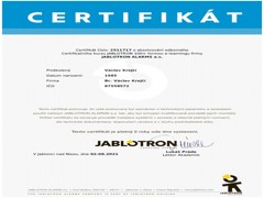 Certifikace Jablotron